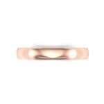 Classic Domed Wedding Ring (0 CTW) Top Flat View