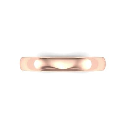 Classic Domed Wedding Ring (0 CTW) Top Flat View