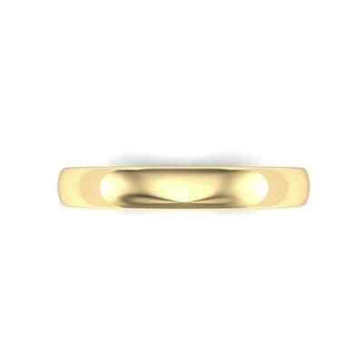 Classic Domed Wedding Ring (0 CTW) Top Flat View