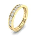 Flat-Sided Pave Diamond Ring (0.5 CTW) Perspective View