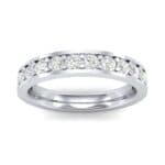 Flat-Sided Pave Diamond Ring (0.5 CTW) Top Dynamic View