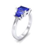 Stepped Five-Stone Blue Sapphire Engagement Ring (1.84 CTW) Perspective View