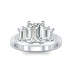 Stepped Five-Stone Diamond Engagement Ring (1.84 CTW) Top Dynamic View