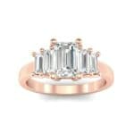 Stepped Five-Stone Diamond Engagement Ring (1.84 CTW) Top Dynamic View