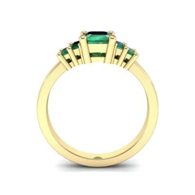 Stepped Five-Stone Emerald Engagement Ring (1.84 CTW) Side View
