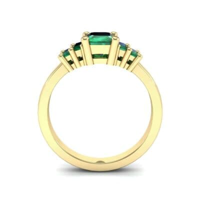 Stepped Five-Stone Emerald Engagement Ring (1.84 CTW) Side View