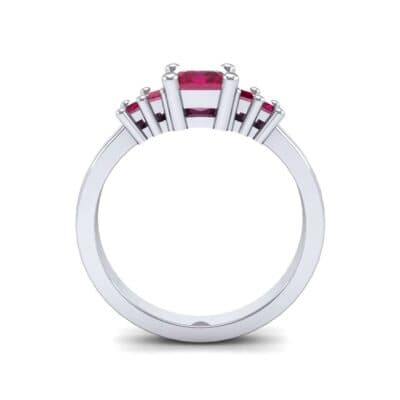 Stepped Five-Stone Ruby Engagement Ring (1.84 CTW) Side View