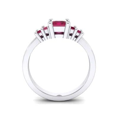 Stepped Five-Stone Ruby Engagement Ring (1.84 CTW) Side View