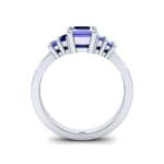 Stepped Five-Stone Blue Sapphire Engagement Ring (1.84 CTW) Side View