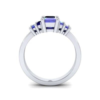 Stepped Five-Stone Blue Sapphire Engagement Ring (1.84 CTW) Side View
