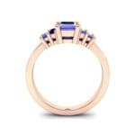 Stepped Five-Stone Blue Sapphire Engagement Ring (1.84 CTW) Side View