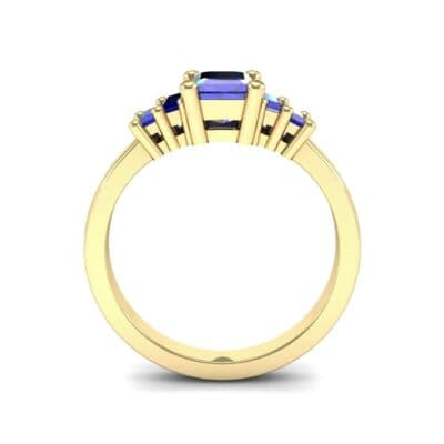 Stepped Five-Stone Blue Sapphire Engagement Ring (1.84 CTW) Side View
