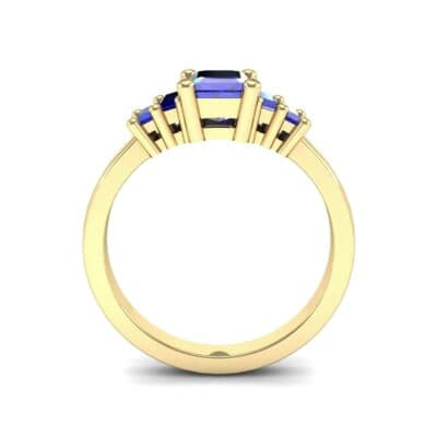 Stepped Five-Stone Blue Sapphire Engagement Ring (1.84 CTW) Side View