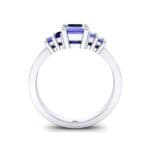 Stepped Five-Stone Blue Sapphire Engagement Ring (1.84 CTW) Side View