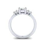 Stepped Five-Stone Diamond Engagement Ring (1.84 CTW) Side View