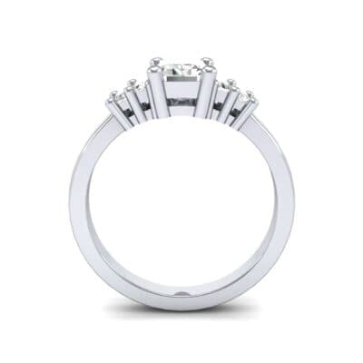Stepped Five-Stone Diamond Engagement Ring (1.84 CTW) Side View