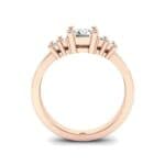 Stepped Five-Stone Diamond Engagement Ring (1.84 CTW) Side View