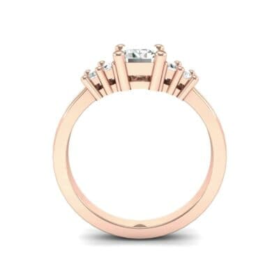 Stepped Five-Stone Diamond Engagement Ring (1.84 CTW) Side View