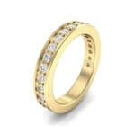 Flat-Sided Pave Diamond Ring (0.57 CTW) Perspective View