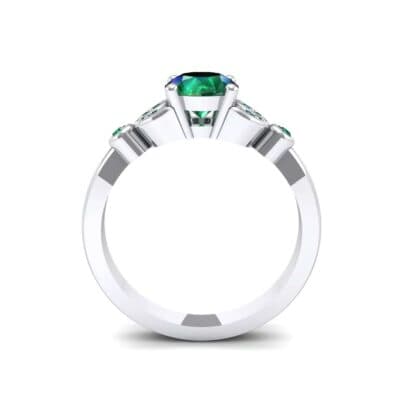 Gardenia Emerald Engagement Ring (0.54 CTW) Side View