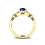 Gardenia Blue Sapphire Engagement Ring (0.54 CTW) Side View