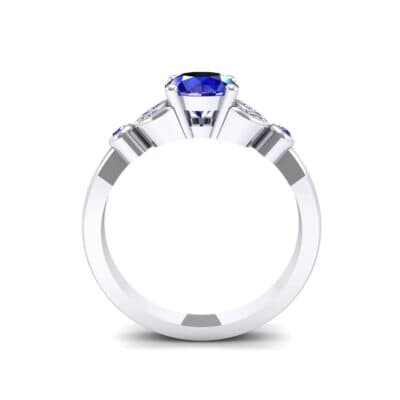 Gardenia Blue Sapphire Engagement Ring (0.54 CTW) Side View