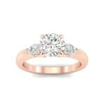 Claw Prong Pear Three-Stone Diamond Engagement Ring (1.16 CTW) Top Dynamic View