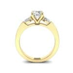 Claw Prong Pear Three-Stone Diamond Engagement Ring (1.16 CTW) Side View