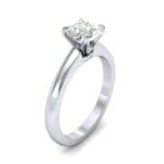 Claw Prong Cushion-Cut Solitaire Diamond Engagement Ring (0.66 CTW) Perspective View
