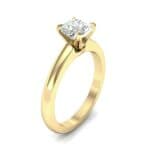 Claw Prong Cushion-Cut Solitaire Diamond Engagement Ring (0.66 CTW) Perspective View