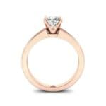 Claw Prong Cushion-Cut Solitaire Diamond Engagement Ring (0.66 CTW) Side View