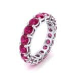 Luxe Shared Prong Ruby Eternity Ring (2.72 CTW) Perspective View