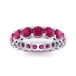 Luxe Shared Prong Ruby Eternity Ring (2.72 CTW) Top Dynamic View