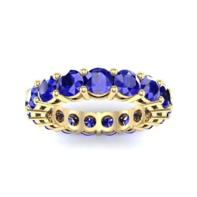 Luxe Shared Prong Blue Sapphire Eternity Ring (2.72 CTW) Top Dynamic View