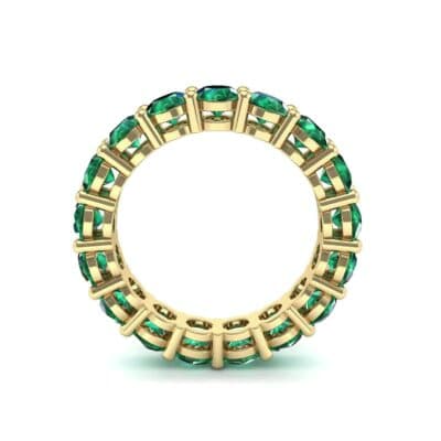 Luxe Shared Prong Emerald Eternity Ring (2.72 CTW) Side View