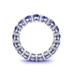 Luxe Shared Prong Blue Sapphire Eternity Ring (2.72 CTW) Side View