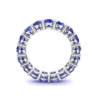 Luxe Shared Prong Blue Sapphire Eternity Ring (2.72 CTW) Side View