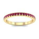 Pave Ruby Ring (0.44 CTW) Top Dynamic View