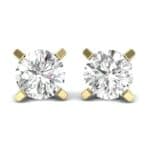 Classic Round Brilliant Diamond Stud Earrings (0.22 CTW) Perspective View