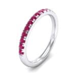 Pave Ruby Ring (0.51 CTW) Perspective View