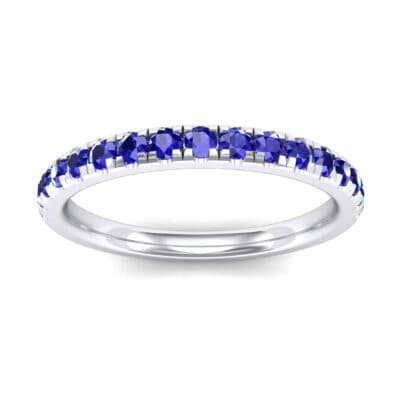 Pave Blue Sapphire Ring (0.51 CTW) Top Dynamic View