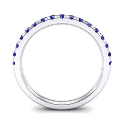 Pave Blue Sapphire Ring (0.51 CTW) Side View