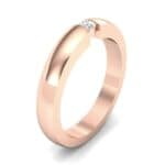 Floating Solitaire Diamond Ring (0.06 CTW) Perspective View