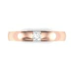 Floating Solitaire Diamond Ring (0.06 CTW) Top Flat View