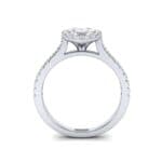 Marquise Halo Diamond Engagement Ring (0.97 CTW) Side View