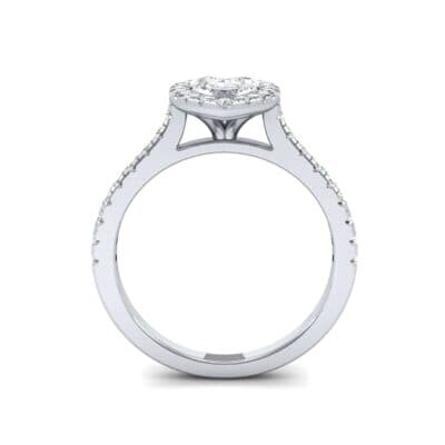 Marquise Halo Diamond Engagement Ring (0.97 CTW) Side View