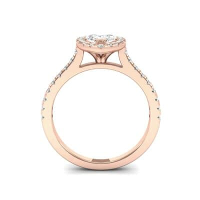 Marquise Halo Diamond Engagement Ring (0.97 CTW) Side View