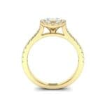 Marquise Halo Diamond Engagement Ring (0.97 CTW) Side View
