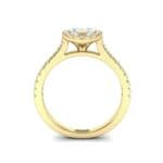 Marquise Halo Diamond Engagement Ring (0.97 CTW) Side View