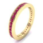 Channel-Set Ruby Eternity Ring (1.11 CTW) Perspective View